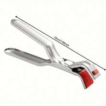 1 Piece Of Stainless Steel Anti-Scald Clip, Kitchen Bowl Taking Clip, Steaming Food Clip, Plate Anti-Scald Clip, Household High-Temperature Resistant Oven Tray Clip, Electric Stove Plate Clip, Cooking Tongs, Kitchen Gadget, Kitchen Cooking Tongs - Multicolor - View 4