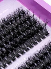 1000PCS/500PCS/250PCS Individual Lash Clusters High Capacity 80D+100D+120D D/DD Curl 0.39-0.63inch Mixed Length, Natural Look & Extra Thick & Wispy & Ultra Soft & Super Light, Reusable Individual Segmented False Eyelashes, Eyelash Extension Kit With Makeup Tools, Bond & Seal & Lash Tweezers & Lash Brush | Beauty & Health, Personal Care, Festive Glam Beauty | Perfect For Daily Life, Wedding, Party, Music Festival, Back To School, Halloween & Holiday Makeup - Màu tím - Xem 5