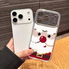 Ốp lưng trong suốt dễ thương dành cho Apple 17 Promax New 16 Plus 15/14/13, tất cả đều trong suốt, tương thích với Giáng sinh dễ thương - Nhiều màu - Xem 2