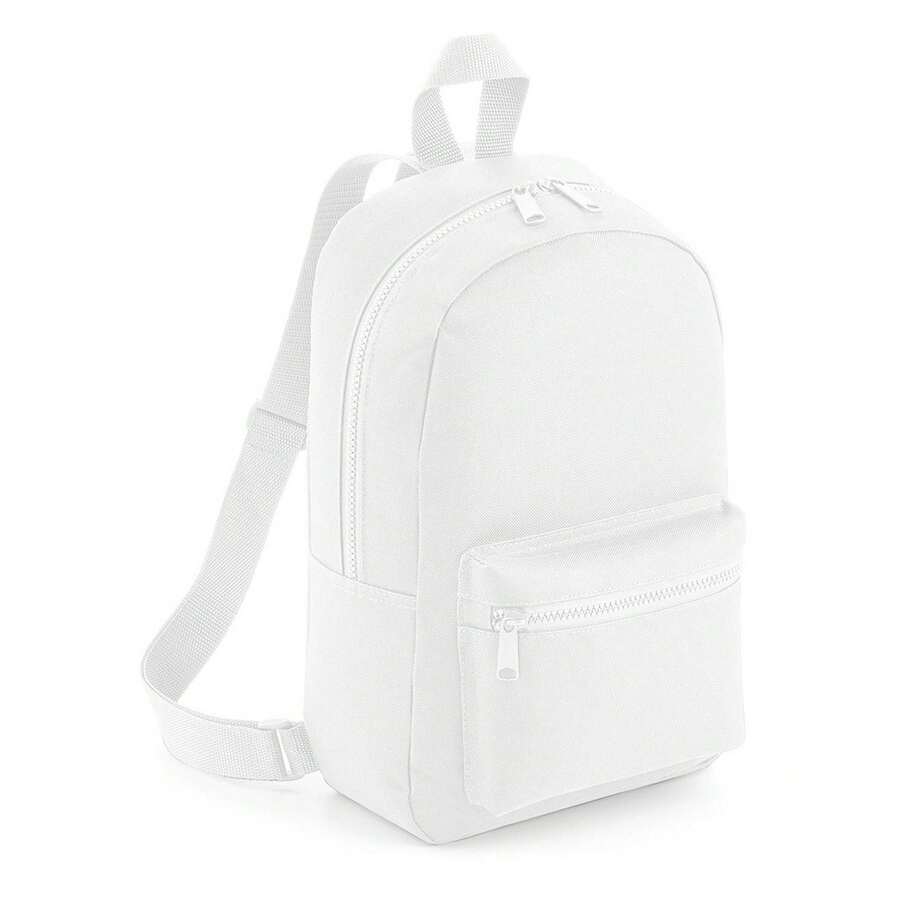 Bagbase Mini Essential Backpack/Rucksack Bag (Pack Of 2) (White) - 100% Polyester - (BC4174) - White - View 1