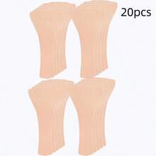 5 件无缝自粘式隐私垫，适用于温泉、泳衣、瑜伽紧身裤和内衣 - 防滑、可裁剪、纯色、面料、无需清洗、非常适合游泳和水上乐园、泳装保护 | 无缝设计 | 构造、泳装保护垫、硅胶女性私密部位、胸垫插入物、乳房形状、胸垫 - 棕色 - 查看 10