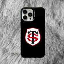 Étui de téléphone Stade-Toulousain compatible avec 16, 15, 14, 13, 12, 11, 8, 7, Pro, Max, Plus, Mini, XS, SE Rugby français anti-chute noir mat, étui compatible avec 17 Pro Case, 17 Pro Max Case, 17 Case, 16 Pro Case - Z7 - Voir 4