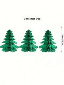 3pcs-Christmas Decoration Honeycomb Santa Hat, Christmas Party Ornament Honeycomb Ball For Holiday Mall Home Office Christmas Tree,Christmas Hat Christmas Tree Paper Honeycomb Ball Christmas Tree Honeycomb Bells Christmas Holiday Mall Party Decoration Set Paper Flowers,Classic Christmas Hat Honeycomb Ball Ornaments - Perfect For Holiday Party & Mall Decor, No Power Needed - Multicolor - View 14