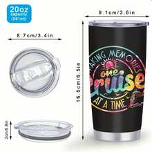 1 Pcs 20oz 304 Stainless Steel Insulation Water Bottle - Keeps Cold For 12 Hours & Hot For 6 Hours - Suitable For Everyday Use - Perfect Gift For Birthday, Party, Family & Halloween