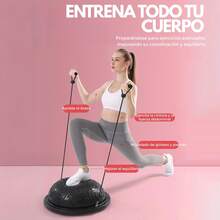 Vicyol S&D Balón de Entrenamiento de Equilibrio.Pelota Antideslizante para Fitness, Yoga, Pilates. - Negro - Ver 4
