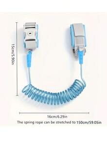 1pc Upgraded Anti-Lost Baby Leash Bracelet With Key Lock, Retractable Child Safety Wrist Link - 粉色 - 查看 6