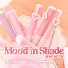Peripera MOOD IN SHADE Eye Stick -M01 LAZY PEACH | Shimmer, Highlighter, Convenient Eye Shadow Cream - M01 ĐÀO LƯỜI - Xem 2