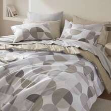 Madison Park Fluffy 2/3/6/9 Pieces Comforter Sets, Lightweight & Breathable Bedding Set, All Season Home Textile Fits Modern Bedroom Decor, Halloween Christmas Thanks Giving Gifts - Tan/Gray - View 5