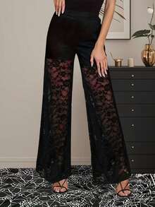 女式拼接设计性感街头风裤子