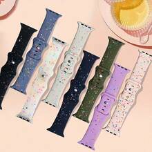 2 Packs Sport Band Compatible With Apple Watch Bands 42mm 46mm 40mm 41mm 44mm 45mm 38mm Ultra 49mm Women Men, Plastic-Soft Breathable Silicone Strap Compatible With IWatch Band Series 10 9 8 7 6 5 4 3 Ultra/2,SE