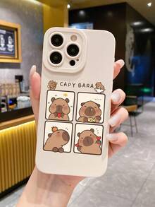 穿孔直边水豚彩绘加厚防摔手机壳 - 彩色 - 查看 2