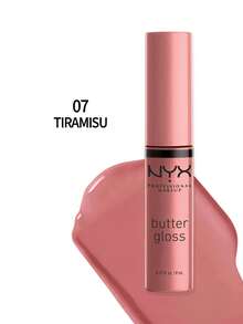 NYX 黄油唇彩 07 提拉米苏 0.27 盎司/8 毫升 彩妆 唇彩 唇彩 柔和淡紫色 裸色 丝滑配方 轻盈光泽 保湿效果 完美适合日常优雅 女朋友 妻子 母亲 朋友 生日 毕业派对 旅行 露营 户外 学校 校园旅行 节日 周年纪念 秋季 秋季 万圣节 秋季造型 - 07 Tiramisu - View 2