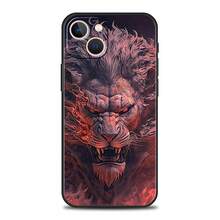 Funda de Teléfono con Patrón de León para  16 15 14 13 12 Pro Max 11 Pro Max 7 8 Plus XS XR, Carcasa de Silicona Suave a Prueba de Golpes, Compatible con Funda de  17, Funda de  17 Pro, Funda de  17 Pro Max - a7 - Ver 13