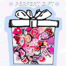 Serie rosa di charm per zoccoli e sandali, confezione casuale da 8/20/30 pezzi, decorazioni per scarpe di alta qualità, accessori popolari, ottimo regalo per adolescenti, uomini, donne e adulti - Multicolore - Visualizzare 6