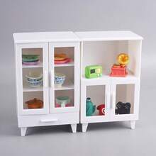 1:12 Dollhouse Miniature Furniture, Furniture Model Scene, Modern White Accessory Cabinet, Cupboard, 3-Tier Cabinet, 2-Tier Cabinet, Miniature Scene Cabinet, Miniature Scene Photography Props - Multicolor - View 10