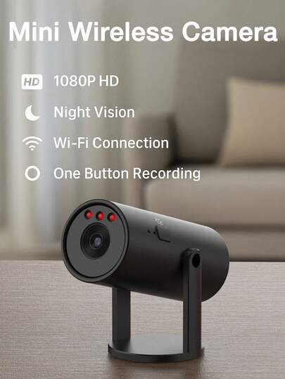 1/2/ Home Security Camera WiFi Nanny Cam Night Vision, Motion Detection, Indoor Outdoor Pet Monitoring Compact Discreet (Support 2.4GWIFl Only) view 3