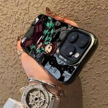 Funda de teléfono compatible con 16, 15, 14, 13, 12, 11 Pro, X, XR, XS, 8, Plus, con diseño de anime 'Slayers' y '', con funda trasera antideslizante y opaca.17  17promax - Negro - Ver 3