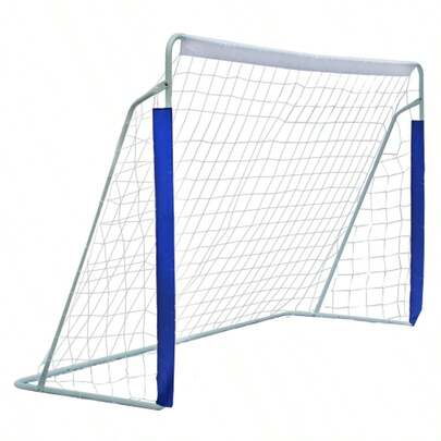 Professional Soccer Goal - Heavy-Duty Steel Frame, Weather-Resistant PE Net, Adjustable For Youth & Adult Play, Easy Assembly For Backyard/Training (Blue)