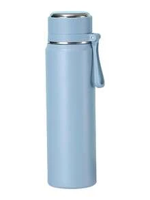 600 ml Bouteille d'eau isolée en acier inoxydable, thermos portable convenant pour le bureau, la salle de sport ou les voyages, unisexe - Bleu azur - Voir 1