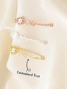 Personalized Birthday Flower Anklet, Birthday Gift, Customized Text Anklet, Boho Style Beach Jewelry, Stainless Steel Curb Chain Anklet For Women, Beach Ankle Chain, Mother's Day, Valentine's Day, Thanksgiving, Birthday, Anniversary, Best Gift, Christmas Gift - L - View 2