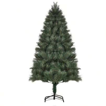 Christmas Tree Ø90 X 180 Cm, Artificial Fir, Realistic Needle Dress, Green On-Site