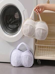 Bra Washing Bag, Fine Mesh Underwear Bag For Bras & Underwear Washing – Simple, Convenient & Practical - 白色 - 查看 3