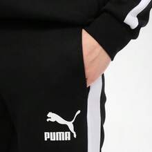 Puma Iconic T7 Track Pants DK Men's Casual Sports Knit Cuff Pants 531381-01 - Black - View 5