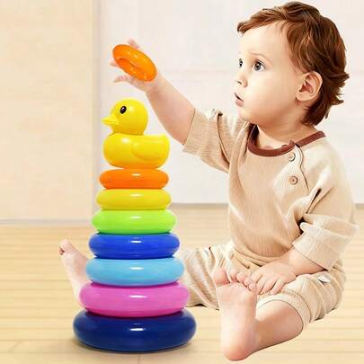 Có 3 kích cỡ, Đồ chơi xếp hình vịt con màu vàng cầu vồng, Đồ chơi giáo dục sớm phát triển nhận thức, Đồ chơi cho bé, Quà tặng Giáng sinh & Ngày lễ, Đồ dùng học tập, Đồ dùng học sinh, Văn phòng phẩm, Đồ dùng học tập (Màu ngẫu nhiên), Đồ chơi trẻ sơ sinh, Đồ chơi, Đồ chơi cho trẻ mới biết đi, Đồ chơi, Đồ chơi cho bé, Đồ chơi trẻ nhỏ