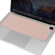 Keyboard Cover With Solid Texture Compatible With 15 Inch M3 A3114 M2 A2941/13.6 A3113 A2681/Pro 14/16 M4 M3 M2 M1, Chalk Pink - Camel - View 10