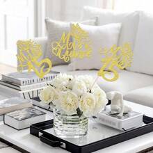 12 PCS Mis 15 Centerpiece Sticks Glitter Happy 15th Birthday Centerpieces Mis Quince 15 Fabulous Floral Decorations For Cheers To 15 Years Birthday Anniversary Party Table Centerpieces Supplies Gold{"Color_name":"Gold"} - 金色 - 查看 8