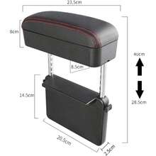 Car Console Armrest Box Arm Rest Height Adjustable Comfort Elbow Pad Universal Beige - Beige - View 7