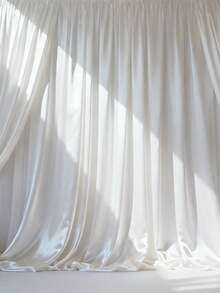 1pc Silky White Satin Fabric, Faux Silk Draping Material, Dress Lining, DIY Clothing Fabric - White - View 9