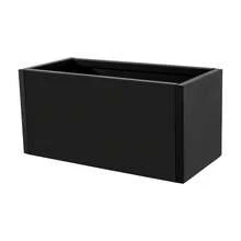 ZhdnBhnos DYNAMI Steel Metal Planter Box,12in Tall Outdoor Planter Black Rectangular Flower Box,Modern Long Planter Drative Planter For Gardens,Patios,Balconies, Rntrances, Front Porches,25 * 12 * 12in - màu đen - Xem 8