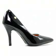 Vizzano Women's Pumps 1184.1101 Thin Heel With 10 Cm White Bride Revelion Wedding - 黑色/清漆 - 查看 4