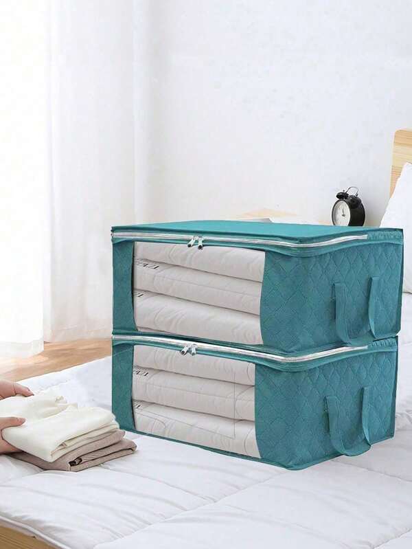 Large Capacity Multi-Purpose Storage Bag Set - Durable, Foldable Storage Bags With Sturdy Handles, Suitable For Storing Clothes, Blankets, Bedding And Toys