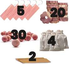 Professor Killamoth - Paquete de 61 bloques de cedro, bolsitas, anillos, bolas, detener los da?os en la ropa, la colección definitiva de cedro para proteger tu ropa