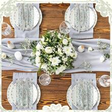 Pcs Vintage Boho Napkins Paper Guest Towels 2 Ply Decoupage Napkins Disposable Decorative Hand Towel Bathroom Kitchen Fall Wedding Party DinnerOrange And Blue