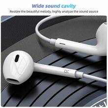 3.5mm Jack Wired Earphones - High Quality Sound, Noise Reduction For Voice Calls - For Men & Women - Compatible With Mobile Phones, Computers, Laptops - Perfect Gift For Music Lovers & Professionals