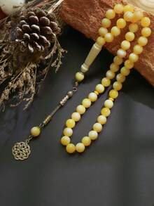 1 pièce Perles de prière du Moyen-Orient saoudien 45 pièces, Perles de chapelet arabe, Perles de prière islamiques Tasbih, Perles de prière en acrylique, Bracelet de perles de prière musulman, Convient pour les cadeaux de Noël, Nouvel An, Saint-Valentin, Perles de prière pour hommes