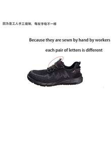 钢头安全鞋，男士工作运动鞋，旋转按钮式易穿脱工作安全靴，透气运动工作鞋，男靴，工作安全鞋，男士安全靴，防砸工作鞋，钢头鞋，男士工作靴，防刺穿安全运动鞋，男女通用，适合徒步旅行、户外活动，防刺穿，防砸，缓冲鞋底和轻便EVA鞋底，附赠随机颜色EVA护膝，防滑工作鞋，男士工作鞋，女士安全鞋 - 黑色 - 查看 10