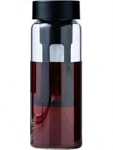 19oz Cold Brew Bottle, Cold Brew Maker With Removable Filter, BPA - Free Portable Cold Brew Tea Bottle For Iced Tea, Cold Brew & Fruit Infusion (Black)