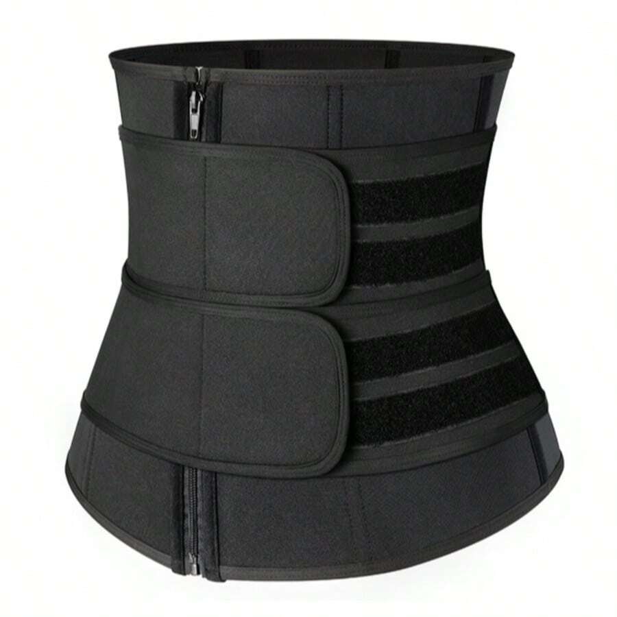 Slimming Belly Belt, Pressure Fishbone Zippered Body Shaping Clothes, Small Belt - Black-2XL - 查看 1