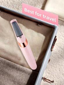 1Pc Foot File, USB Rechargeable Feet Callus Remover With 2 Speed Of Rollers & LED Lights, Professional Hard Skin Remover Foot Care Tools Cracked Heels Calluses & Dead Skin, Suitable Both Men And Women To Remove Dry Skin And Dead Skin On Feet