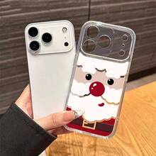 Ốp lưng trong suốt dễ thương dành cho Apple 17 Promax New 16 Plus 15/14/13, tất cả đều trong suốt, tương thích với Giáng sinh dễ thương - Nhiều màu - Xem 3