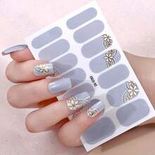 14 Classic Shiny Gradient Nail Stickers With 1 Nail File Women Girls Daily Party Art Decoration - ZA-0333 - View 6