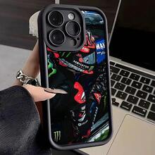Funda de teléfono Fabio Quartararo Moto NO.20 compatible con  16 Pro Max 15 Pro 14 Plus 13 12 11 XR XS Max X 7 8 Plus, funda trasera de TPU suave, compatible con funda de  17, funda de  17 Pro, funda de  17 Pro Max - z2 - Ver 12