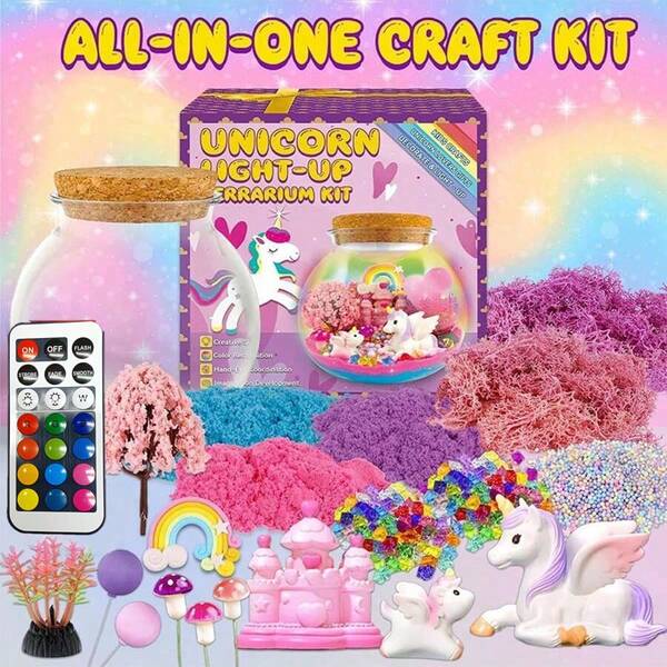 DIY Dinosaur/Unicorn Toy, Arts And Crafts Lantern Night Light Kits, Birthday Halloween Christmas Decorations Ornaments Gifts For Kids Boys Girls 4 5 6 7 8 9 10 11 12 + Years Old Indoor Outdoor