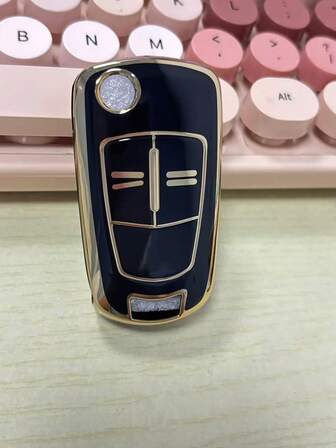 1pc Black Opel Car Key Case