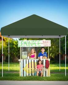 3Mx3M Carpa Plegable con Montaje Instantáneo, Toldo Gazebo de 3 Alturas Ajustables en Tela Oxford 210D y Estructura Antióxido, Bolsa con Ruedas y 4 Sacos de – Protección UV para Playa, Fiesta, Outdoor - Verde - Ver 4