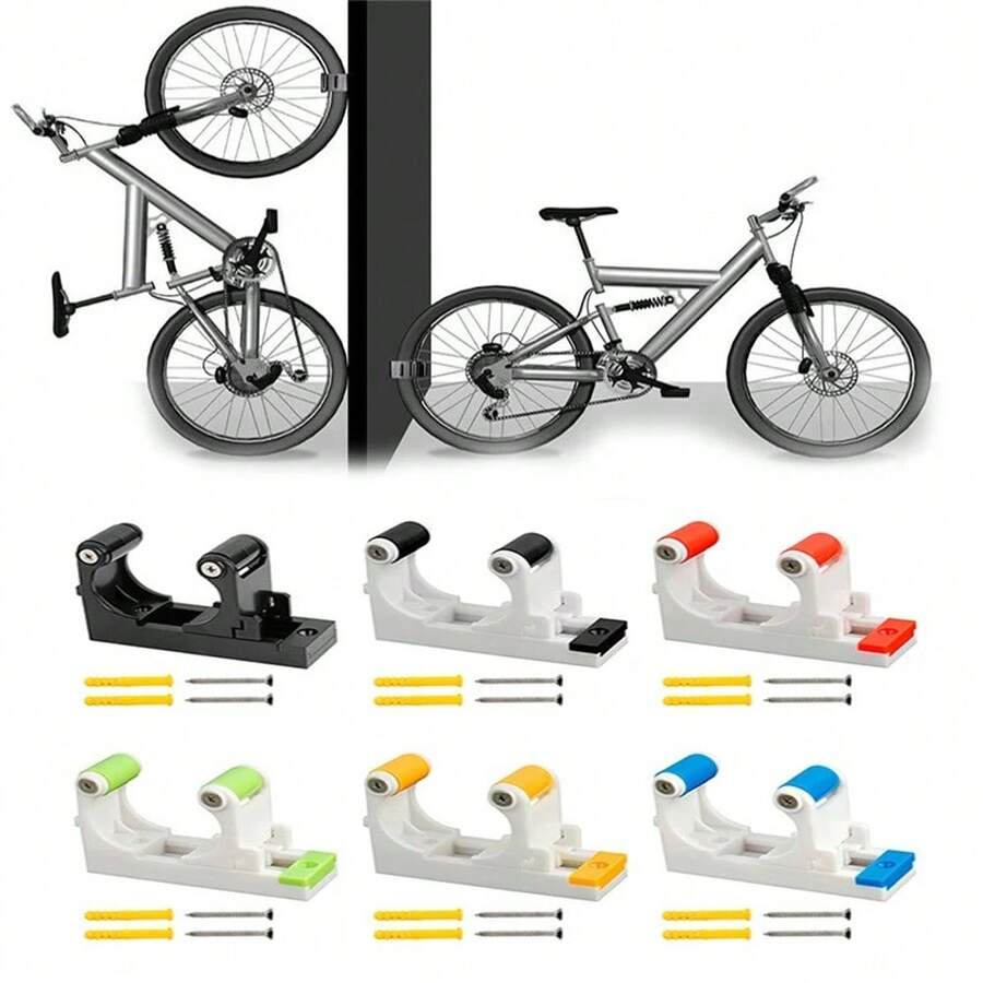 Soporte de pared ajustable para bicicleta, estante de almacenamiento vertical para bicicleta de montaña, soporte de exhibición y estacionamiento para accesorios de ciclismo